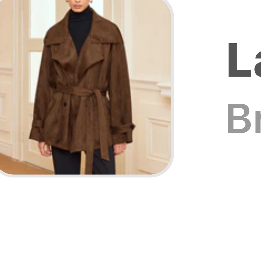 Commense Brown Trench Coat
